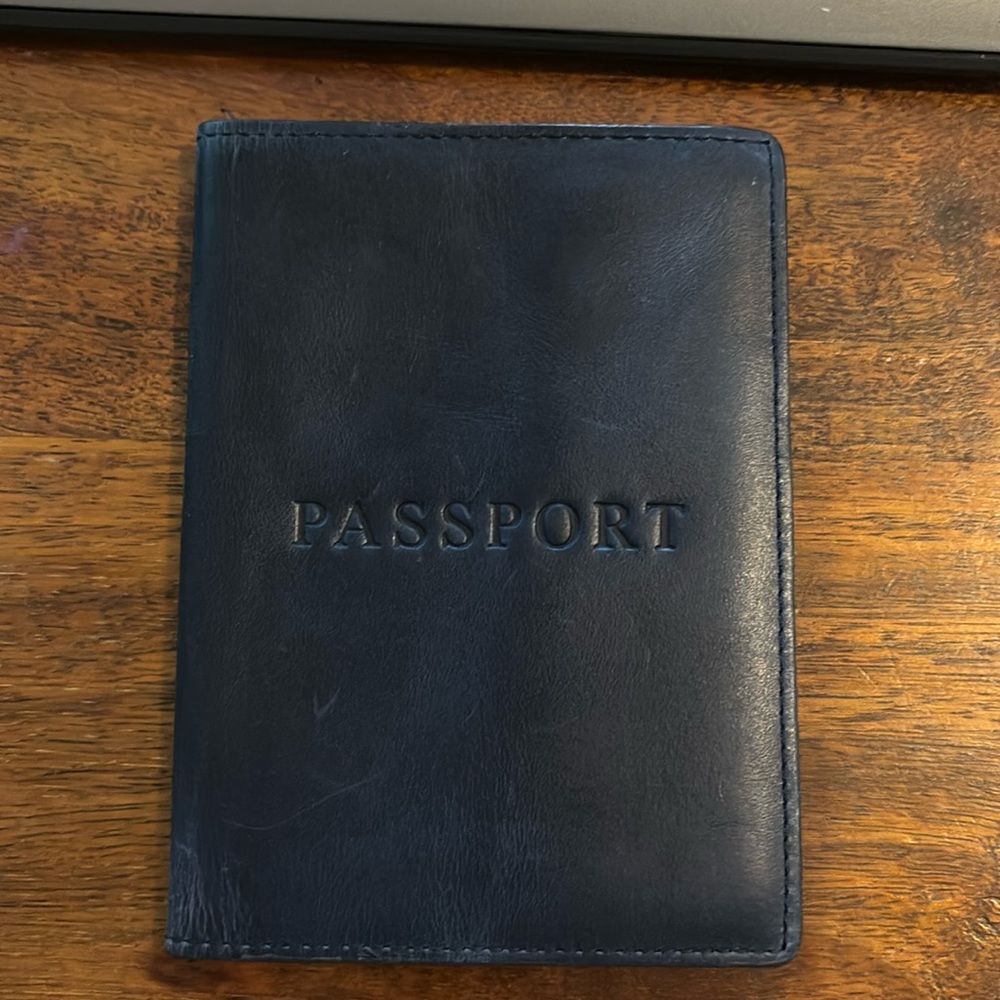 Jcrew leather passport case